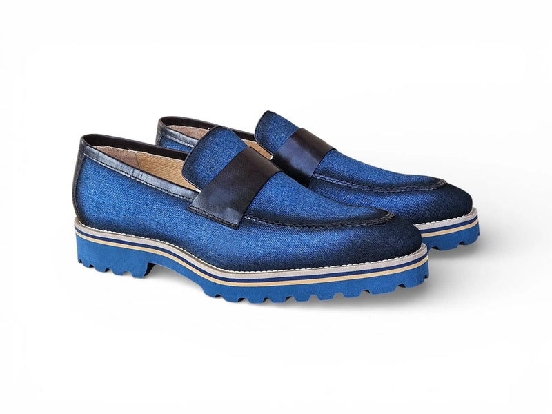 Carrucci Denim Lug Sole Loafer