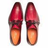 Principe Burgundy/Rust Patina Calfskin Derby Shoes by Mezlan – Handcrafted in Spain