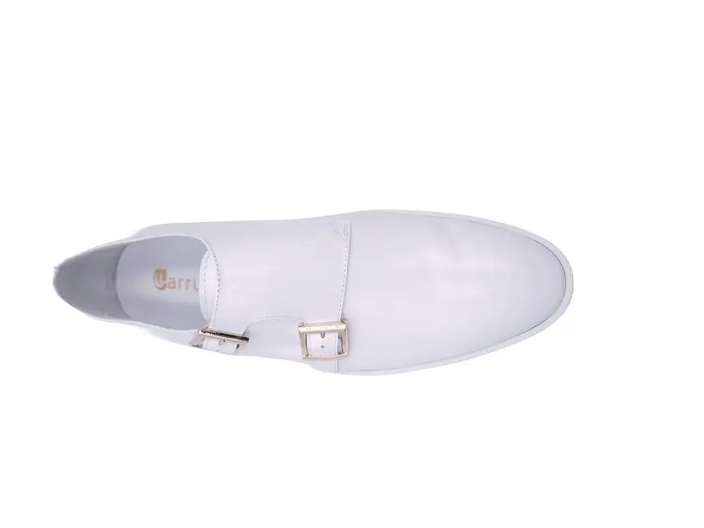Men's Double Monk Strap Leather Sneaker – Smart Casual Hybrid