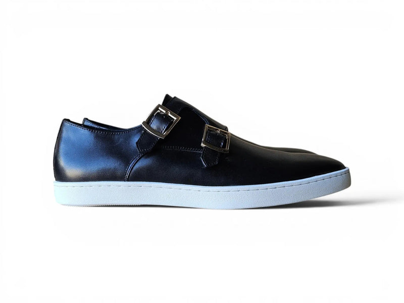 Carrucci Leather Double Monk Strap Sneaker