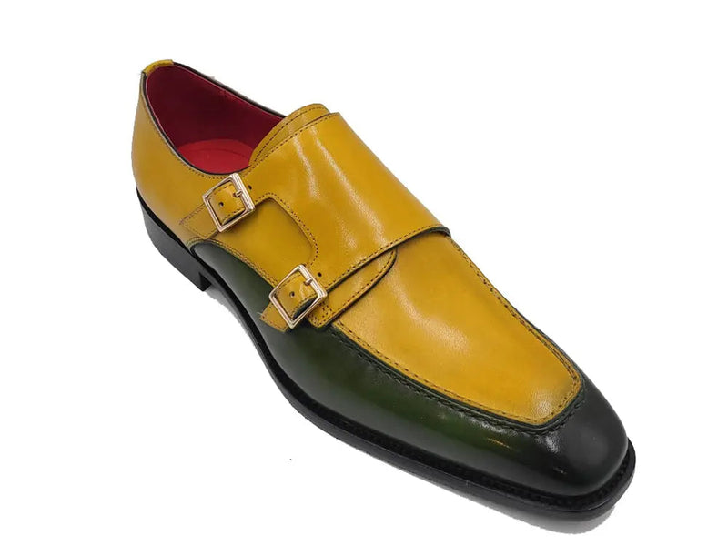 Carrucci Double Monk Strap Two Tone Loafer
