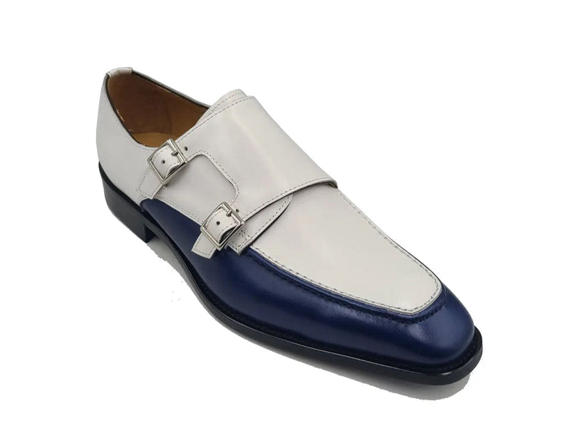 Carrucci Double Monk Strap Two Tone Loafer