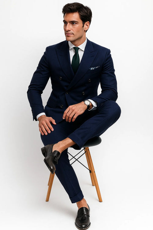 Double Breasted - Navy Suit