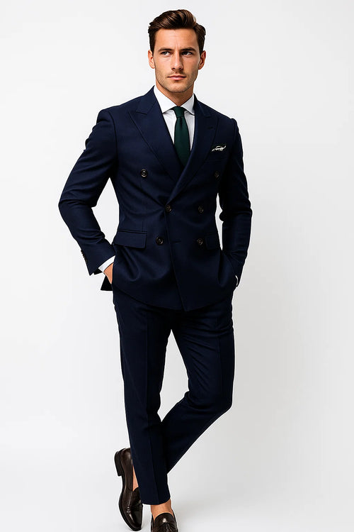 Double Breasted - Navy Suit