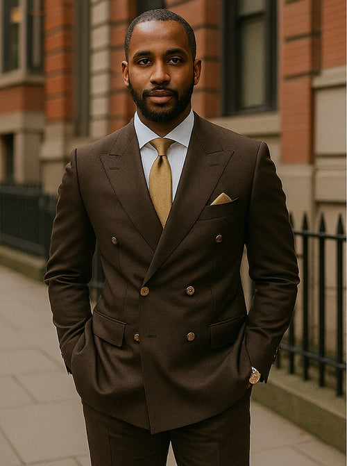 mens-brown-double-breasted-suit-gold-buttons