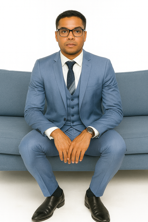 Dusty Blue Groomsmen Suits - Dusty Blue Suits