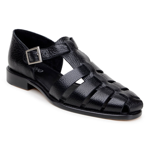 Belvedere Elio - Black Genuine Crocodile Leather Shoe