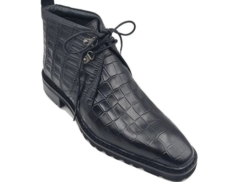 Carrucci Embossed Chukka Boot Lug Sole