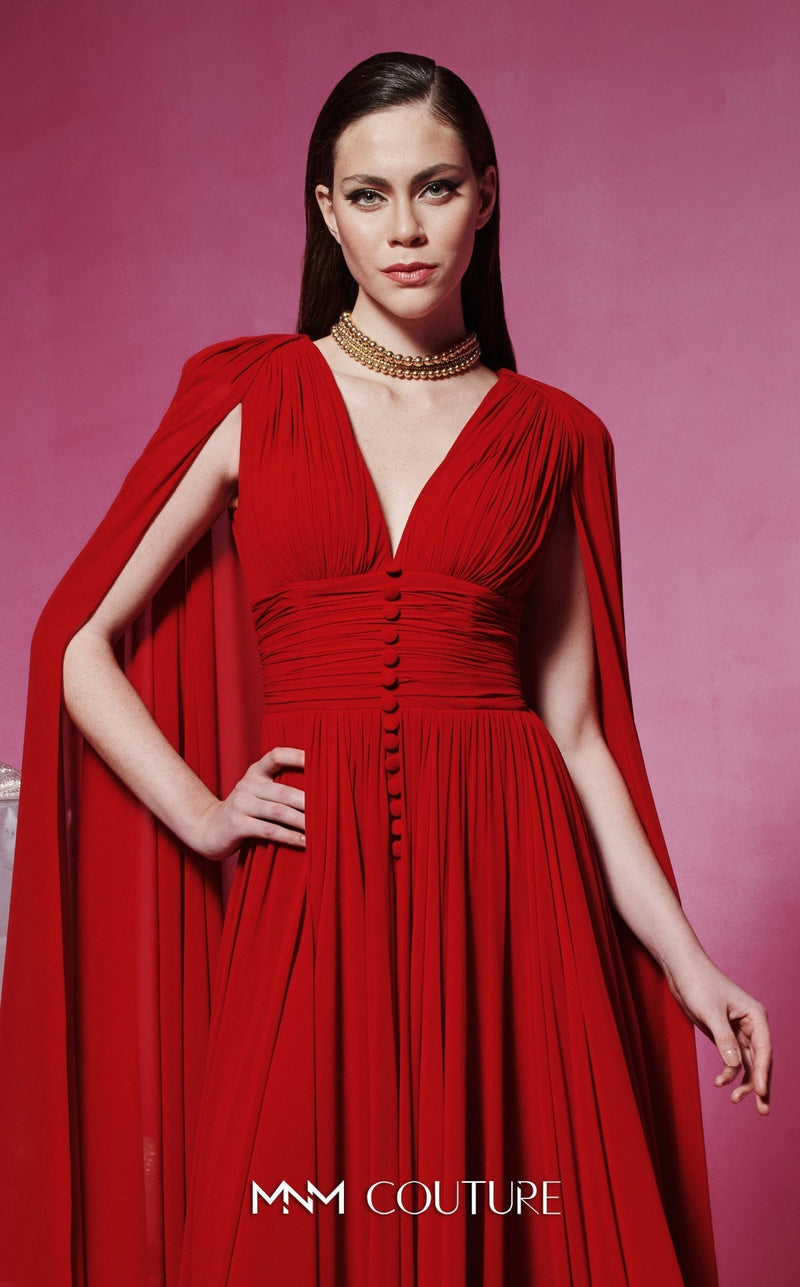 Fouad Sarkis F02845 Sleeveless V-Neck Gown