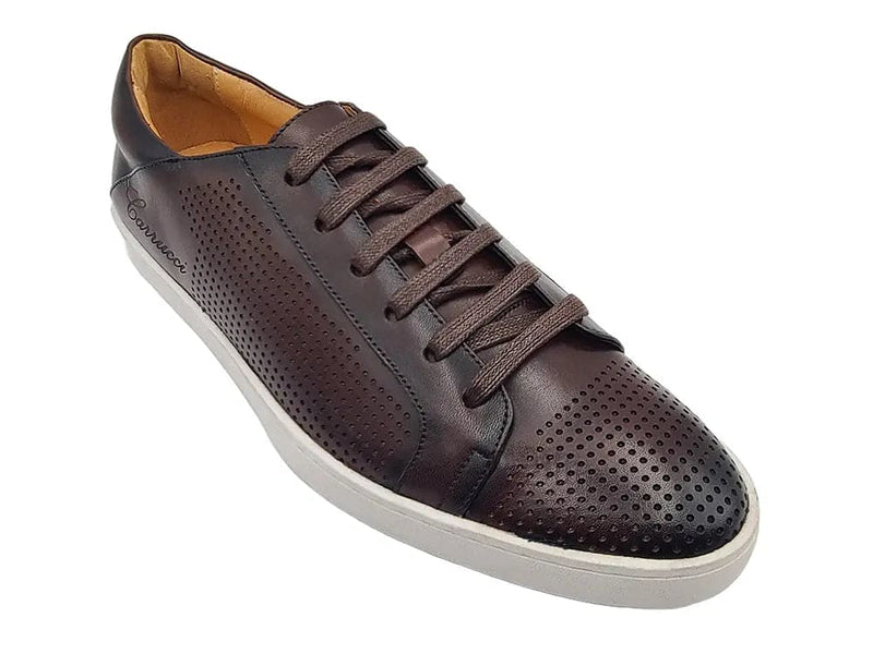 Carrucci Fashion Lace-up Leather Sneaker