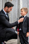 Father Son Matching Suit Party & Wedding Wear Black Tuxedos