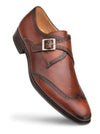 Forest Cognac Wing Tip Oxford Shoes for Men by Mezlan – Hand-Burnished Calfskin, Made in Spain