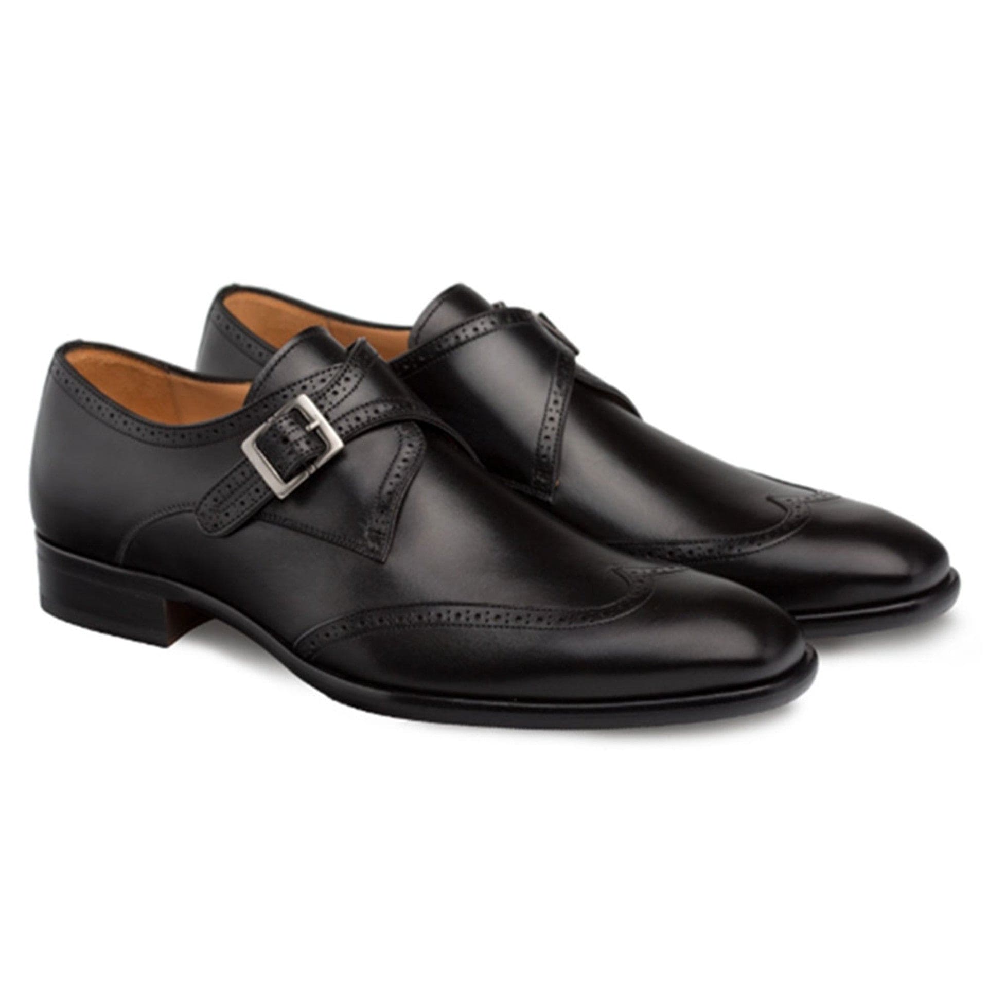Mezlan Forest Black Wingtip Oxford for Men – Premium Calfskin Leather, Made in Spain