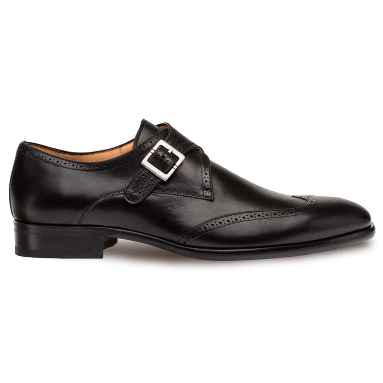 Mezlan Forest Black Wingtip Oxford for Men – Premium Calfskin Leather, Made in Spain