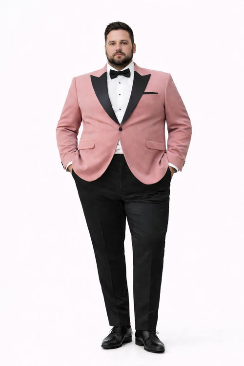 Pink Tuxedo for Men– Premium Satin Lapel Formal Suit