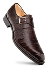 Mezlan Men's Gator Buckle Shoes Sport Brown Gigolo