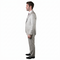 Mens Ticket Pocket Peak Lapel Double breasted Vest 100% Wool Tom Ford Style Modern Fit in Color "Gray" By Statement