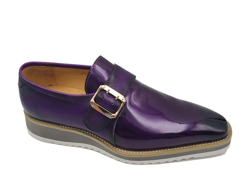 Classic Patent Leather Slip-On with Monk Strap