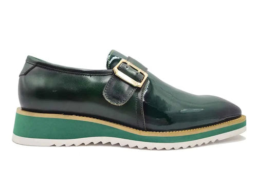 Classic Patent Leather Slip-On with Monk Strap