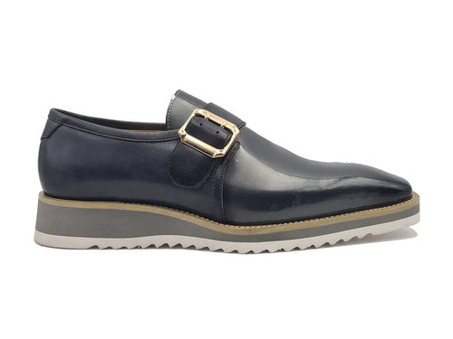 Classic Patent Leather Slip-On with Monk Strap