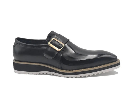 Classic Patent Leather Slip-On with Monk Strap