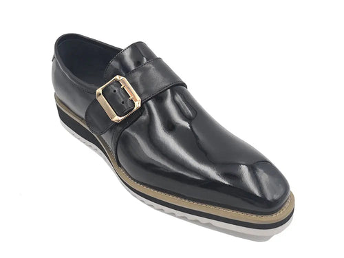 Classic Patent Leather Slip-On with Monk Strap