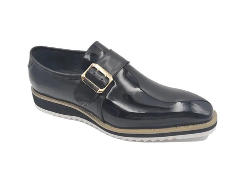 Classic Patent Leather Slip-On with Monk Strap