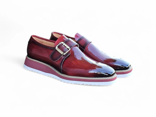 Gorgeous Patent Leather Monkstrap Slip on Carrucci
