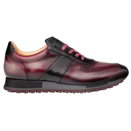 Mezlan Men’s Latini Graphite Multi-Tone Sneakers – Genuine Calfskin Leather Trainers | Handmade in Spain