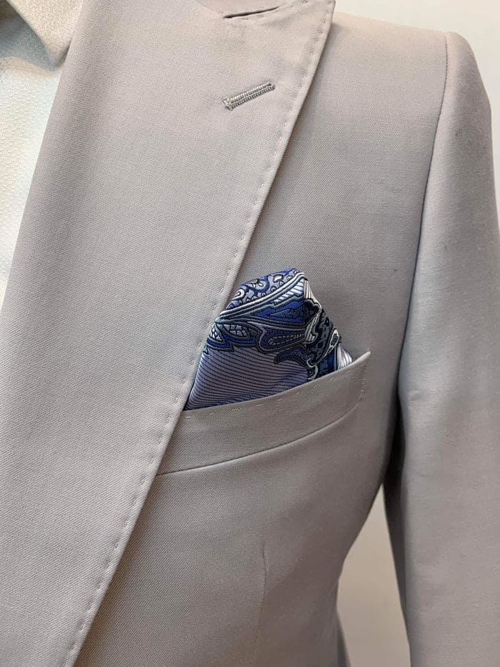 Rossi Man Suit - Tan Gray Black Navy Camel French Blue Suit
