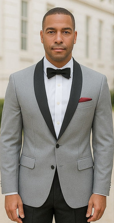 Grey Groom Suit - Mens Gray Wedding Suit