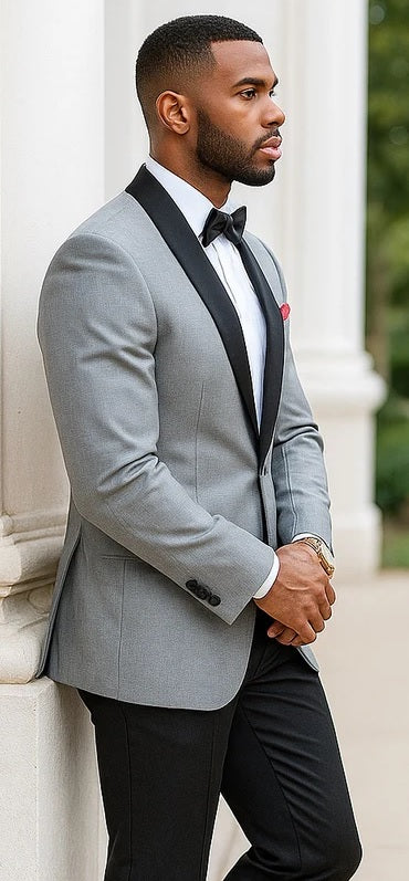 Grey Groom Suit - Mens Gray Wedding Suit