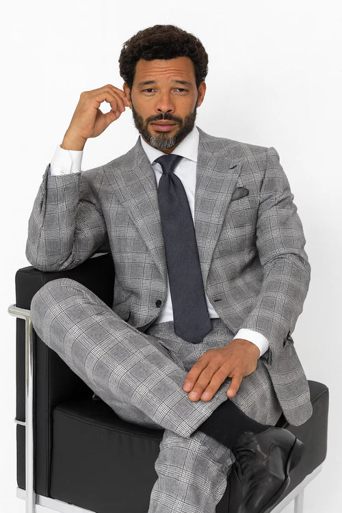 Grey Plaid Suit