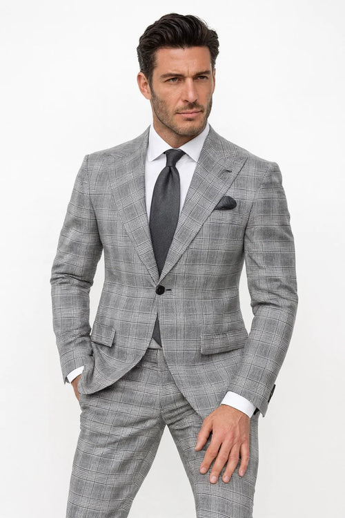 Grey Plaid Suit