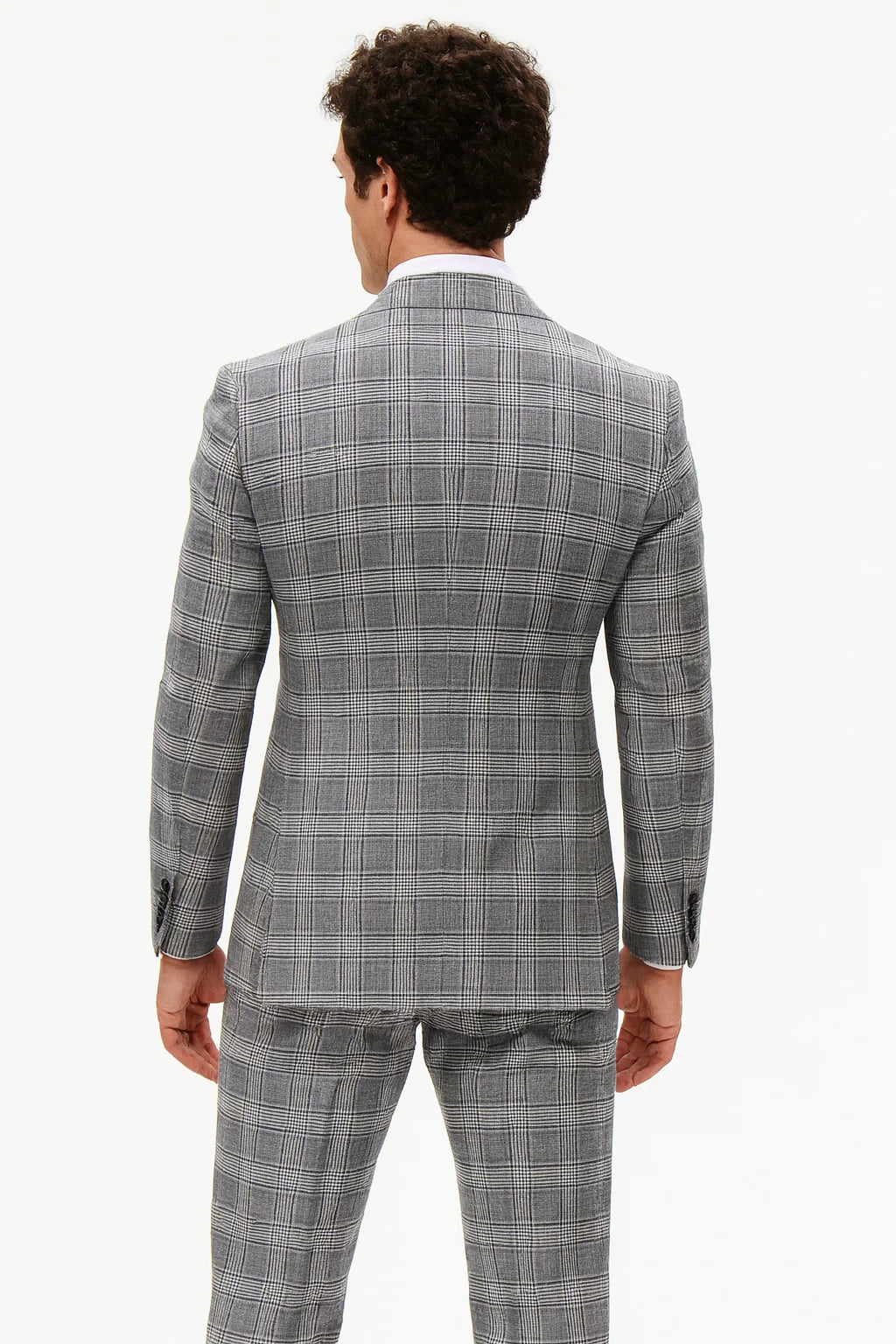 Grey Plaid Suit