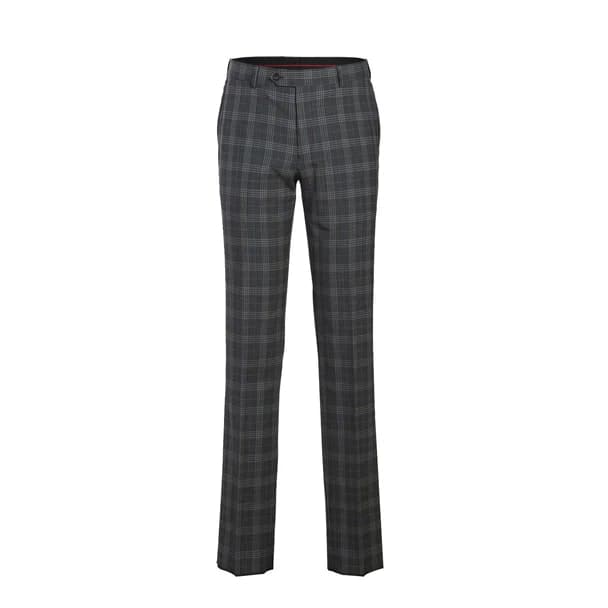 Wool Stretch Double Breasted Slim Fit Grey