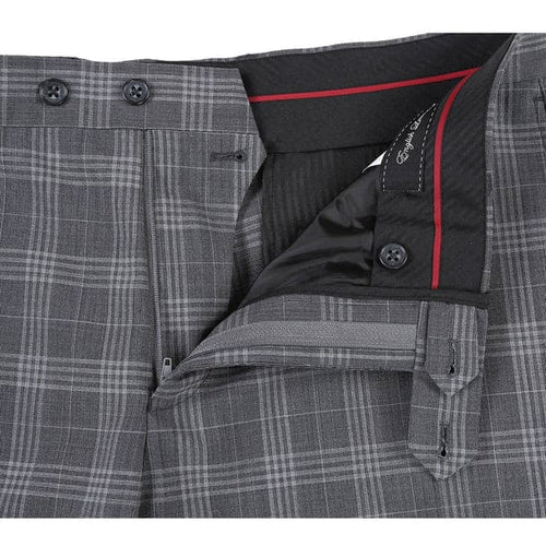 Wool Stretch Double Breasted Slim Fit Grey