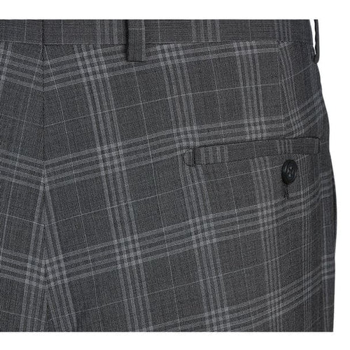 Wool Stretch Double Breasted Slim Fit Grey