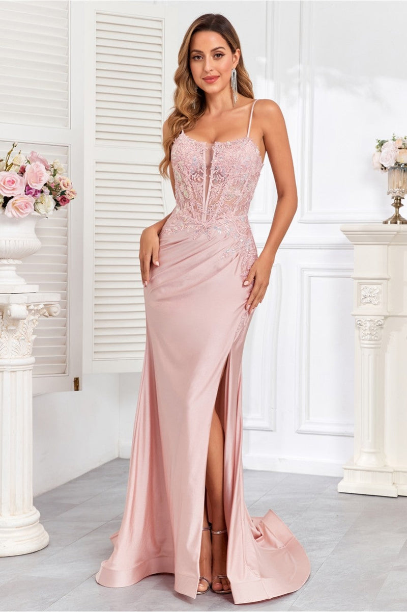 High Couture HC1007 Fitted Prom Long Formal Beaded Evening Gown
