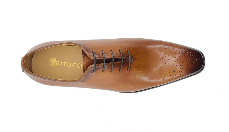 Carrucci Hand Burnished Wholecut Calf Oxford