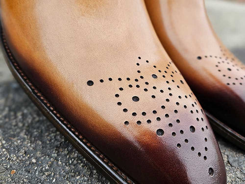 Luxury Hand-Finished Wholecut Calf Oxford Shoes