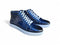 Carrucci High Top Side Zipper Leather Sneaker