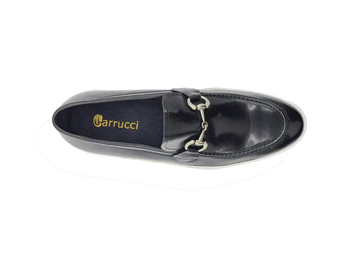 Men's Leather Slip-On Sneaker with Horsebit Detail