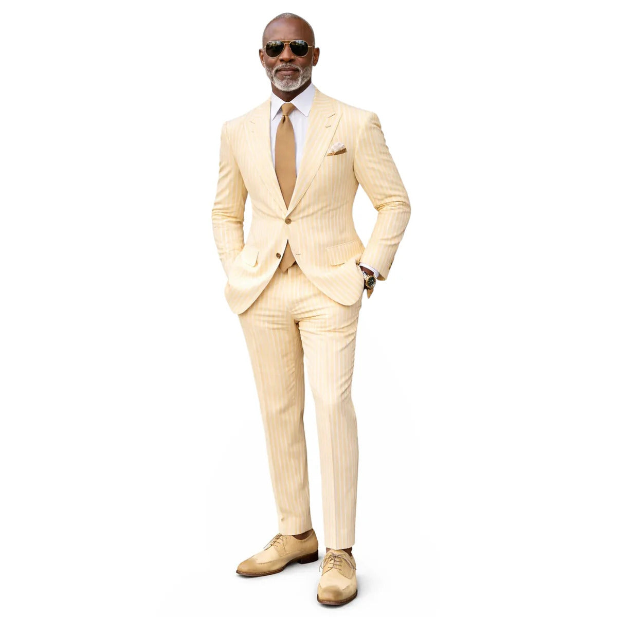 Inserch Mens Wide Stripe Seersucker Suit ā Yuzu
