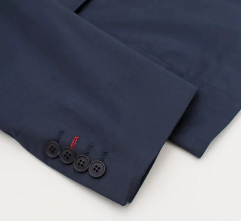 Men's Navy Blazer Slim Fit Sport Coat for Weddings, Business & Formal Events