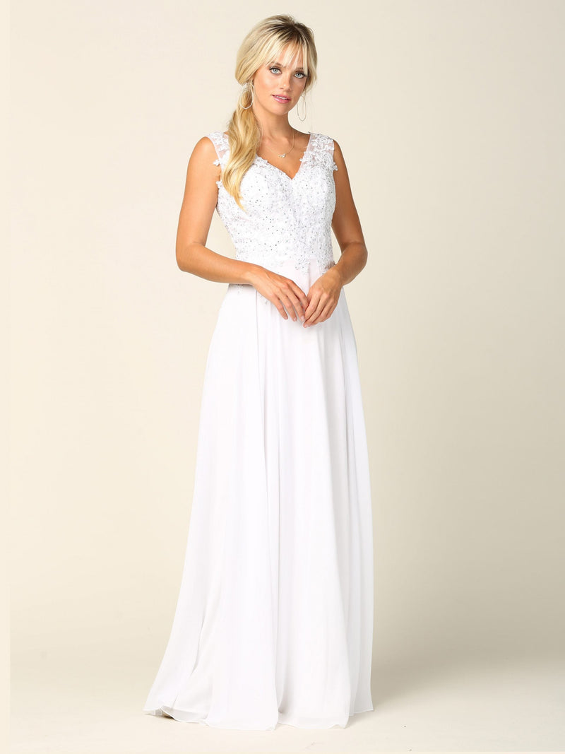 Eva USA 5233 Long Mother of the Bride Chiffon Formal Dress