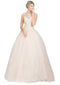 Chicas YM2001 Formal Wine BallDress Illusion Floor-Length Corset Tulle Dress