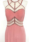 Chicas YG5006 Evening Sheath Illusion Floor-Length Fabric Dress