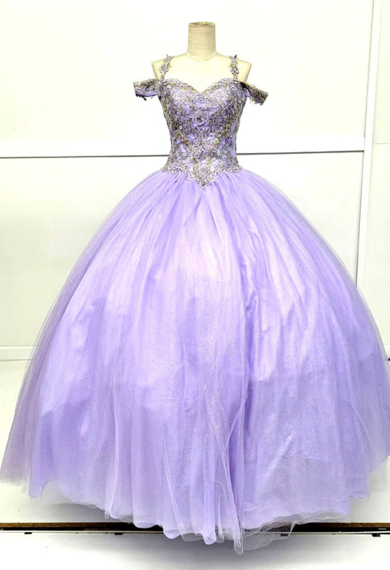 Chicas C1535 QuinceaƱera Royal BallDress Floor-Length Corset Embroidered Tulle Dress