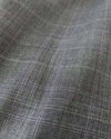 Pompey Collection - Men's Glen Plaid Dress Suit 2 Piece Regular Fit in Gray